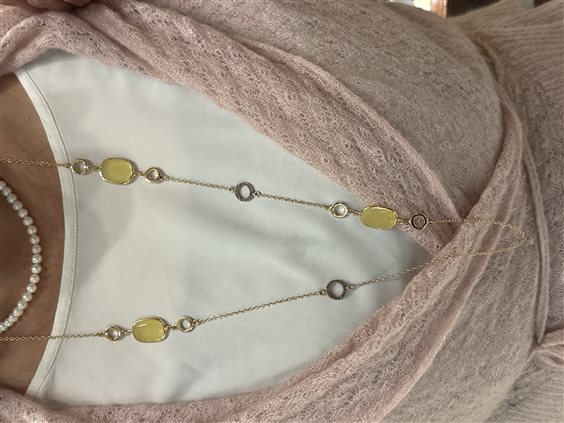 Collier Lucos Femme in Argent Quarzo ESCO 660- GIALLO - ESCO 660- GIALLO